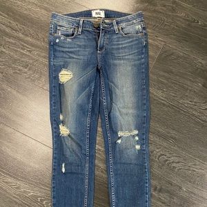 Paige Verdugo Ultra Skinny Distressed Jeans 27